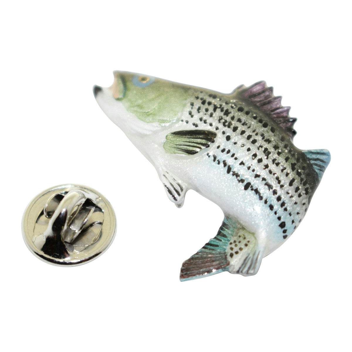 Bluegill Pin Hand Crafted Pewter Painted Bluegill Pin  Hat Tie Pin Rivers Edge 